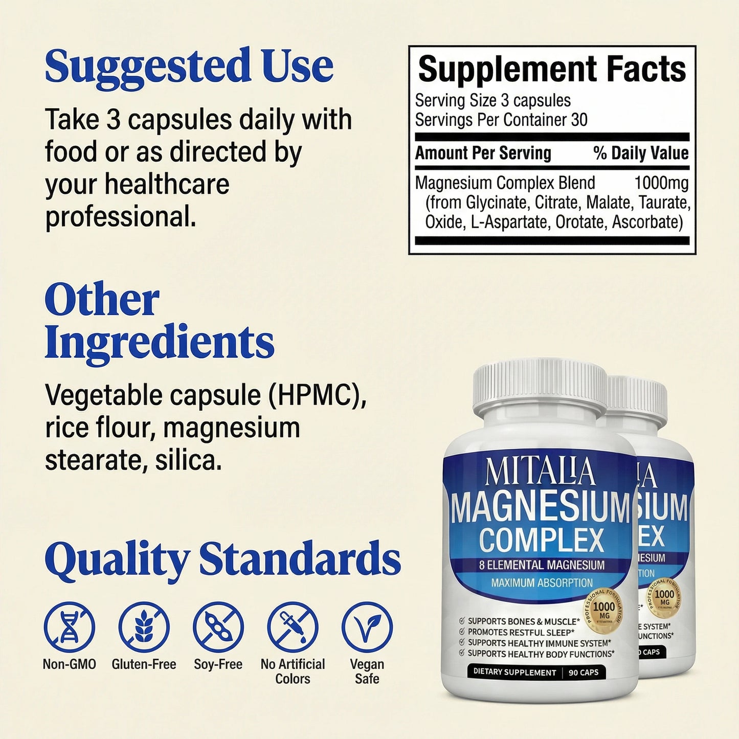 8-In-1 Magnesium Complex 1000mg